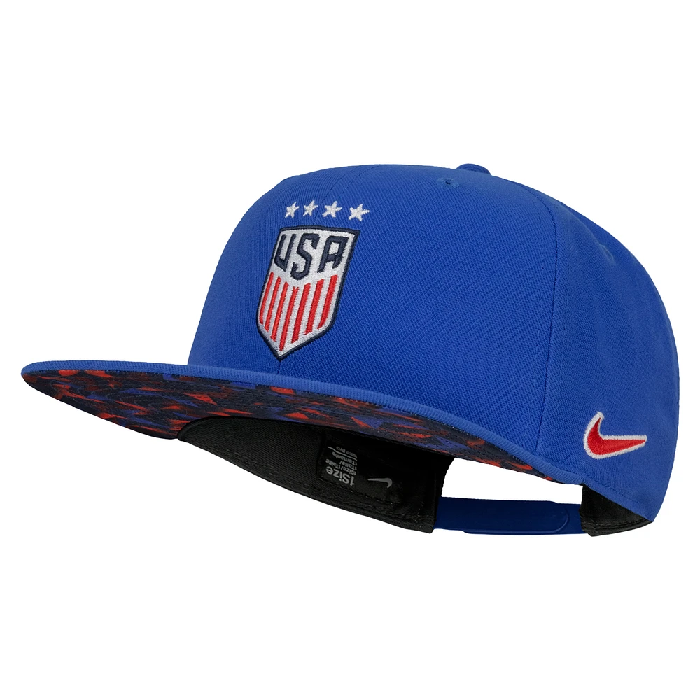 Unisex Nike Royal USWNT Pro Snapback Hat