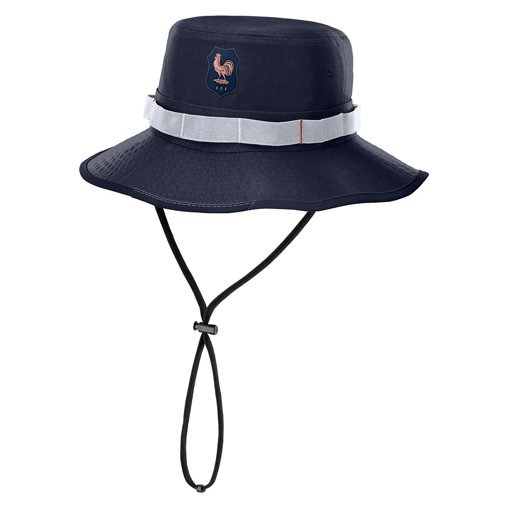 Unisex Nike Navy France National Team Apex Boonie Performance Bucket Hat
