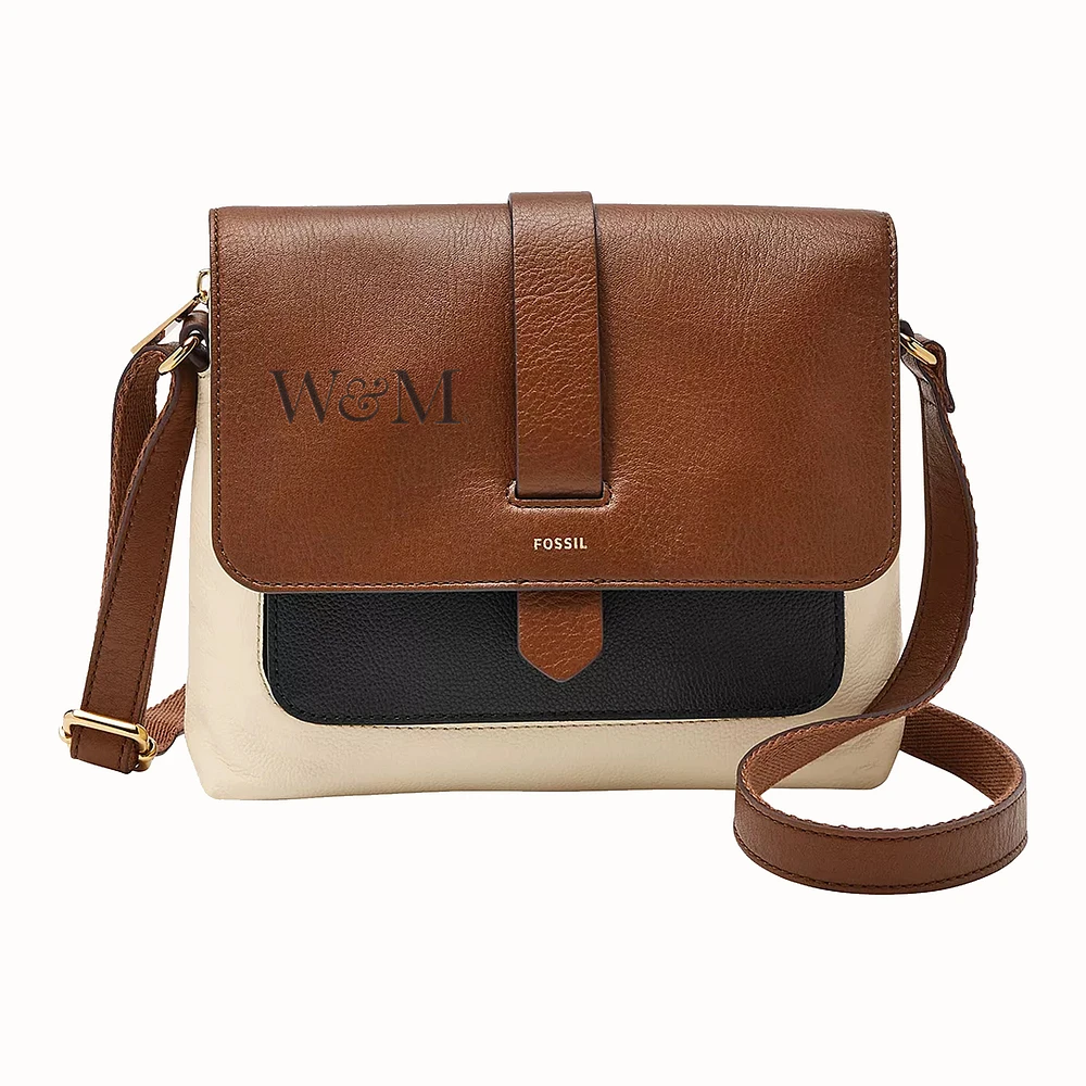 Fossil William & Mary Tribe Kinley Leather Small Crossbody Bag