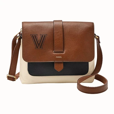 Fossil Villanova Wildcats Kinley Leather Small Crossbody Bag