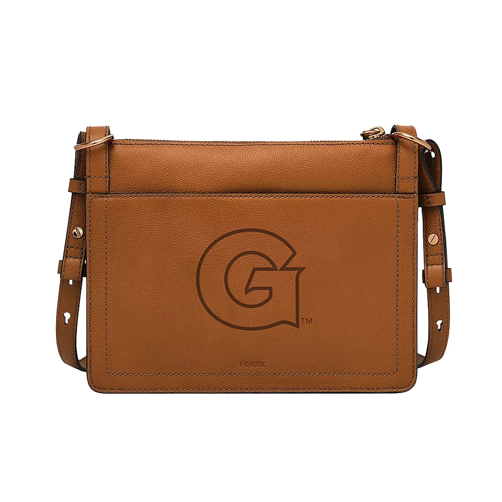 Fossil Georgetown Hoyas Taryn Leather Crossbody Bag