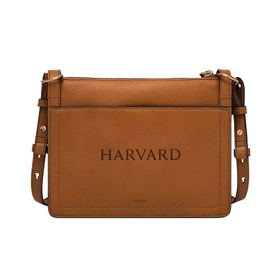 Fossil Harvard Crimson Taryn Leather Crossbody Bag