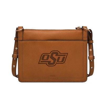 Fossil Oklahoma State Cowboys Taryn Leather Crossbody Bag