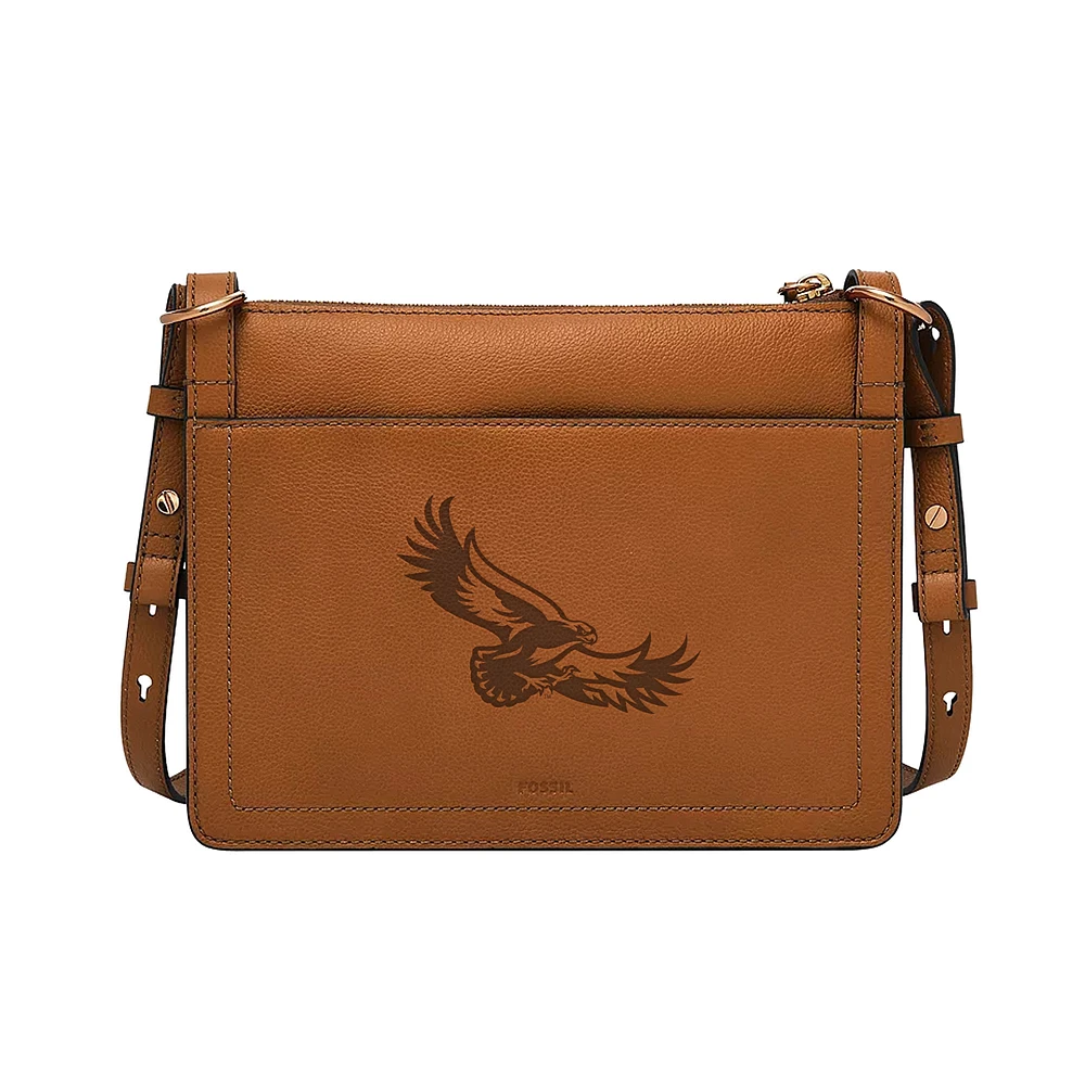 Fossil Saint Joseph's Hawks Taryn Leather Crossbody Bag