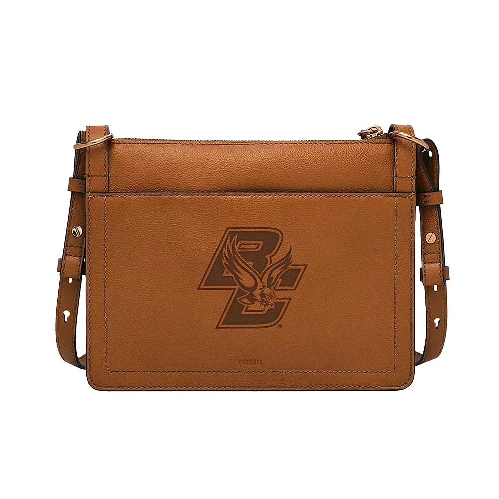 Fossil Boston College Eagles Taryn Leather Crossbody Bag