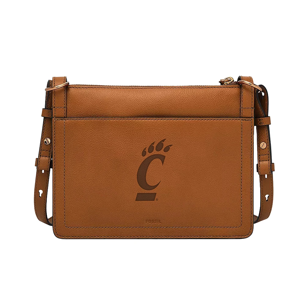 Fossil Cincinnati Bearcats Taryn Leather Crossbody Bag