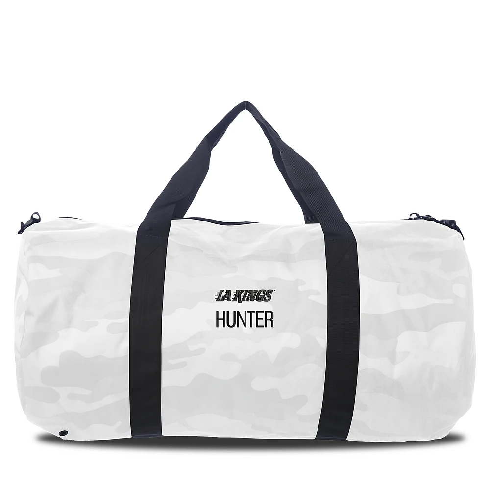Infant Chad & Jake Los Angeles Kings Personalized White Camo Print Duffel Bag