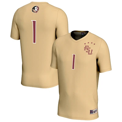 Unisex GameDay Greats #1 Gold Florida State Seminoles Lightweight Collegiate Soccer Fashion Jersey