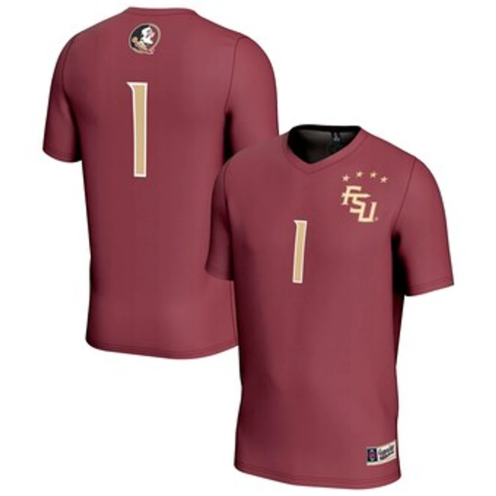 Youth GameDay Greats #1 Garnet Florida State Seminoles Lightweight Collegiate Soccer Fashion Jersey