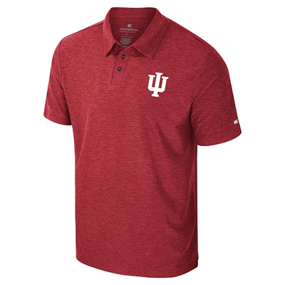 Men's Colosseum Crimson Indiana Hoosiers Revolution Polo