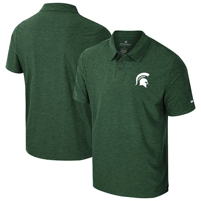 Men's Colosseum Green Michigan State Spartans Revolution Polo