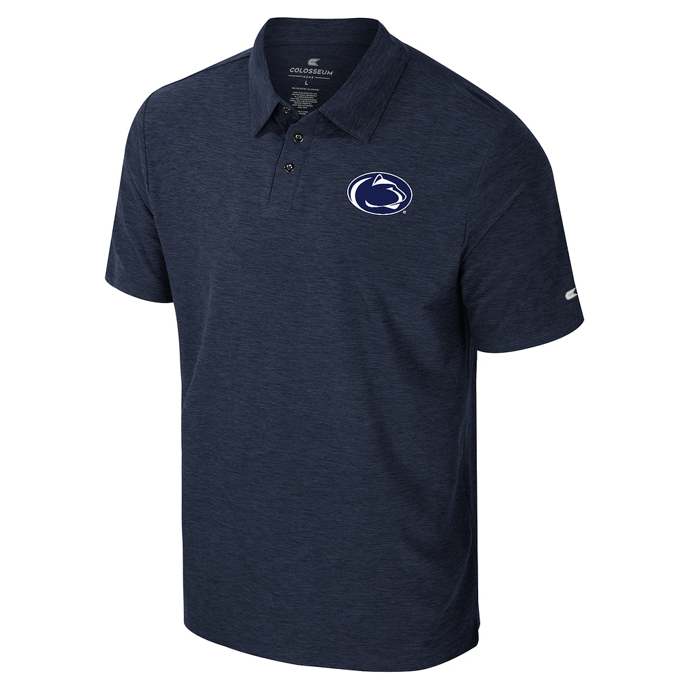 Men's Colosseum Navy Penn State Nittany Lions Revolution Polo