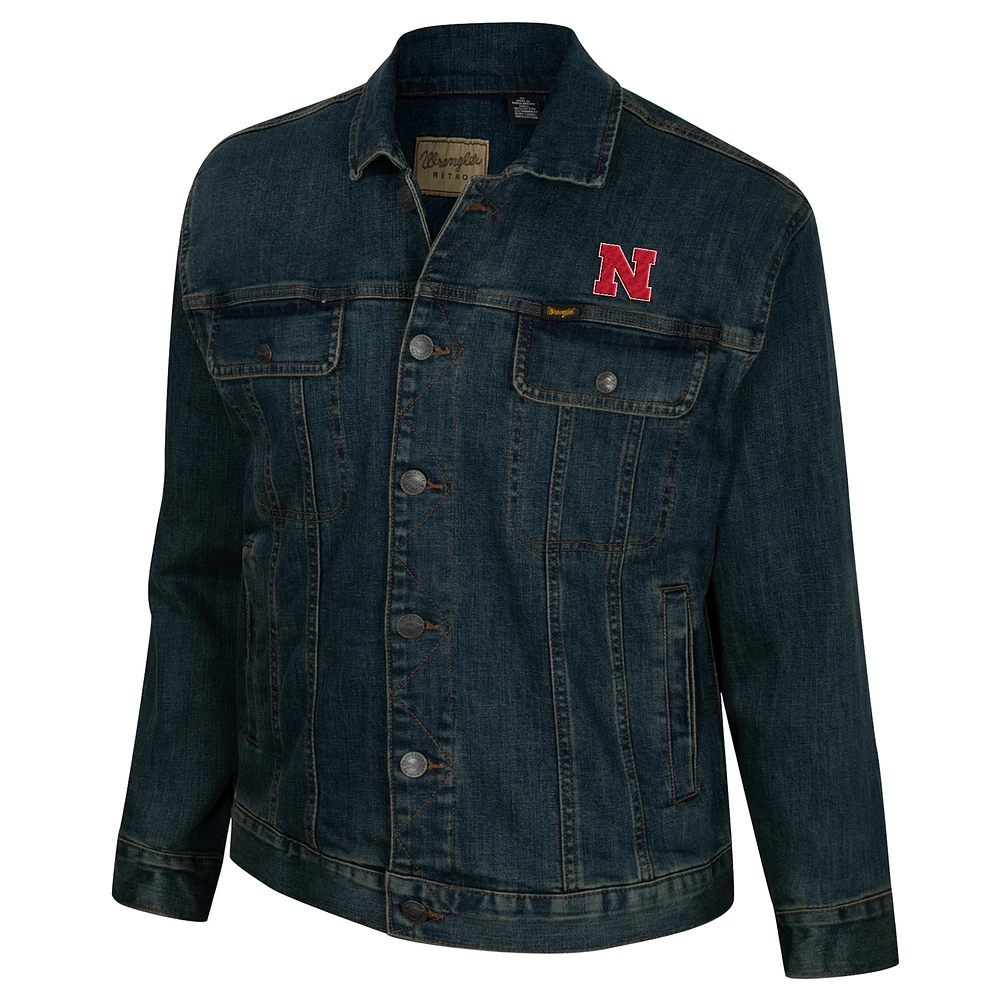 Men's Wrangler Nebraska Huskers Button-Up Denim Jacket