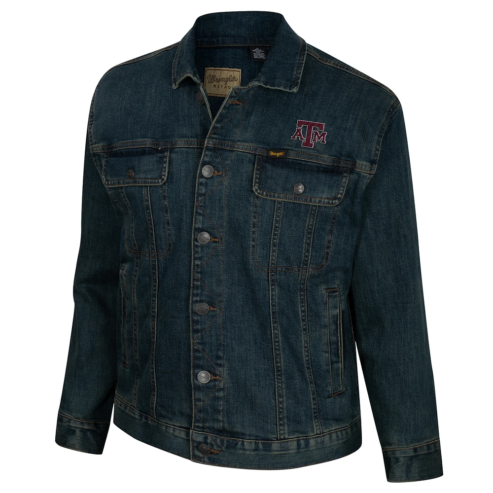 Men's Wrangler Texas A&M Aggies Button-Up Denim Jacket