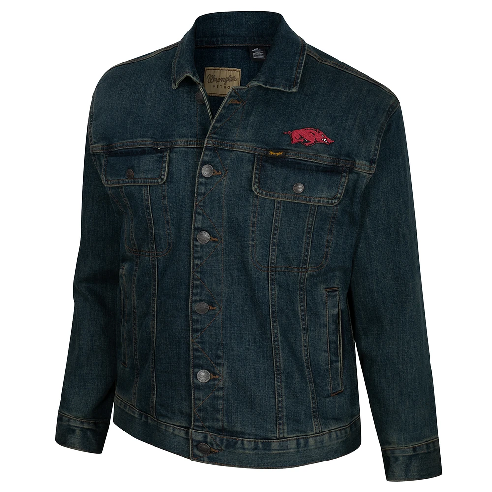 Men's Wrangler Arkansas Razorbacks Button-Up Denim Jacket