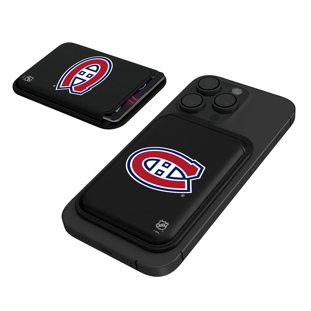 Keyscaper Black Montreal Canadiens Magnetic Credit Card Wallet