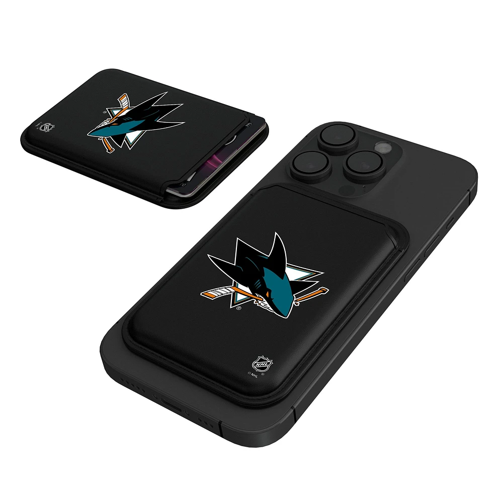 Keyscaper Black San Jose Sharks Magnetic Credit Card Wallet
