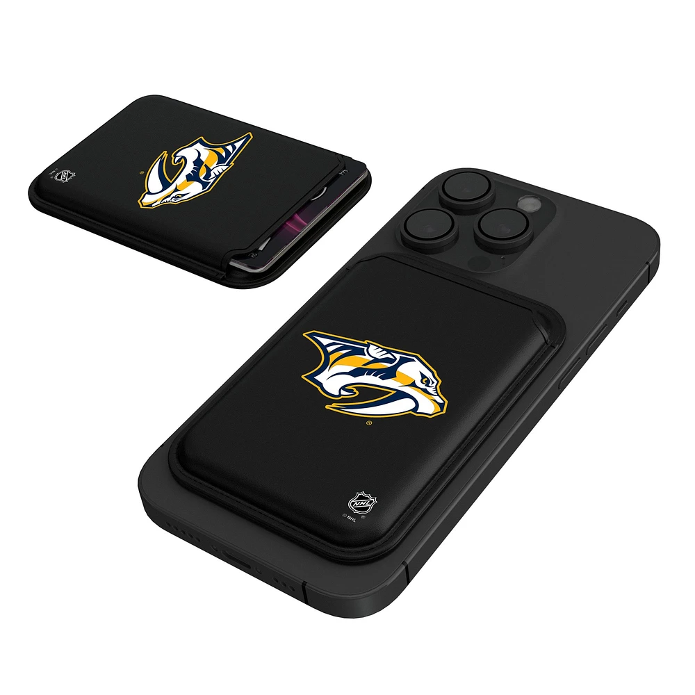 Keyscaper Black Nashville Predators Magnetic Credit Card Wallet