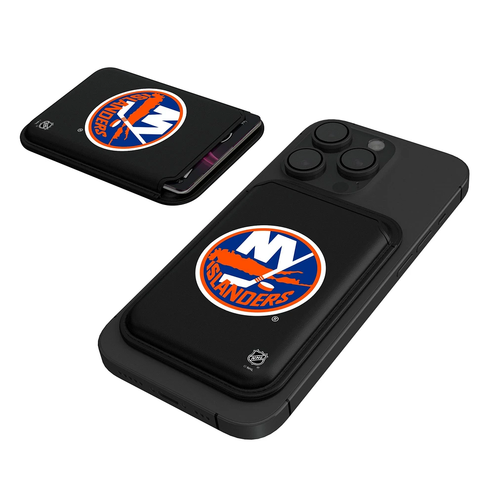 Keyscaper Black New York Islanders Magnetic Credit Card Wallet
