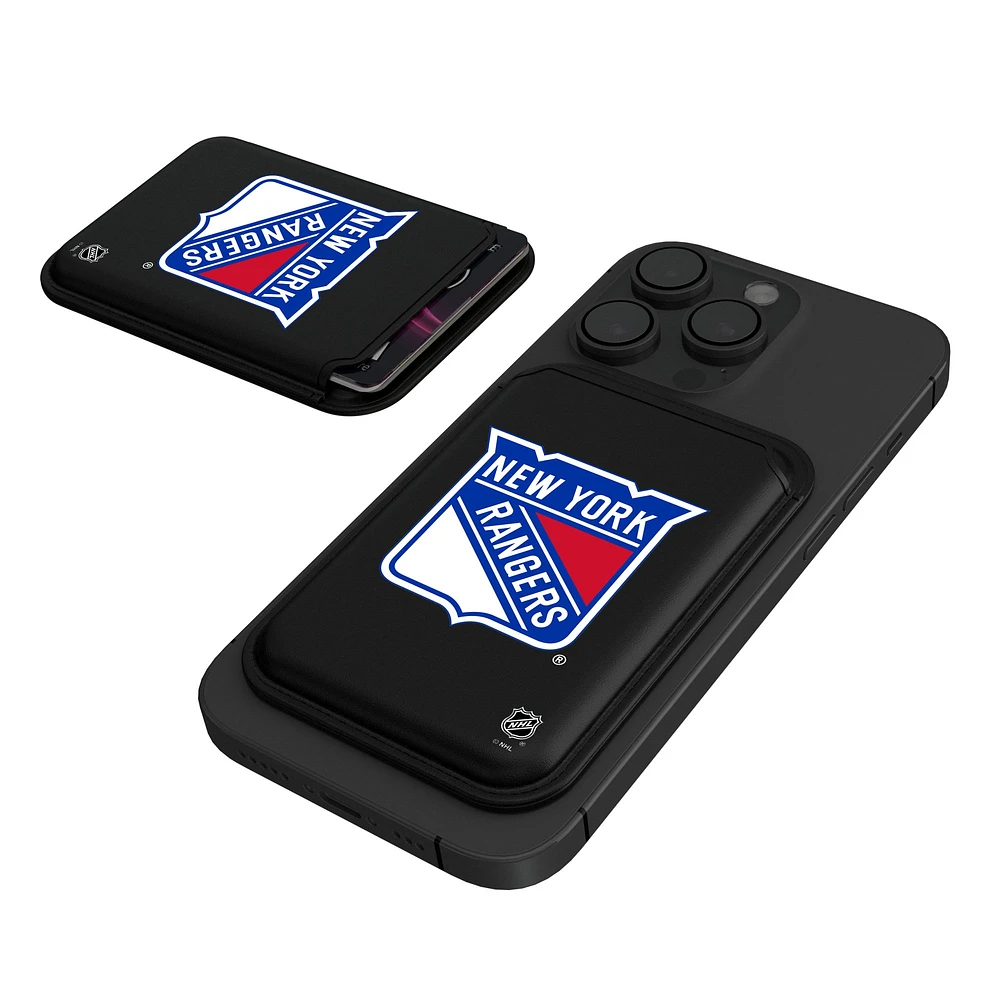 Keyscaper Black New York Rangers Magnetic Credit Card Wallet