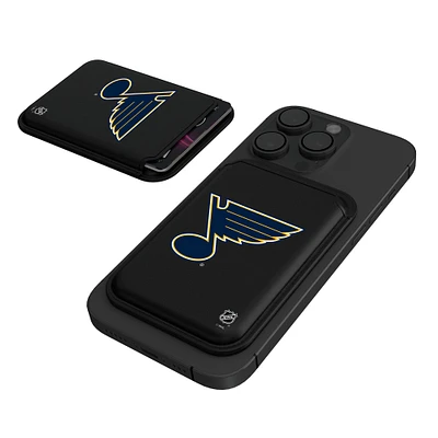 Keyscaper Black St. Louis Blues Magnetic Credit Card Wallet