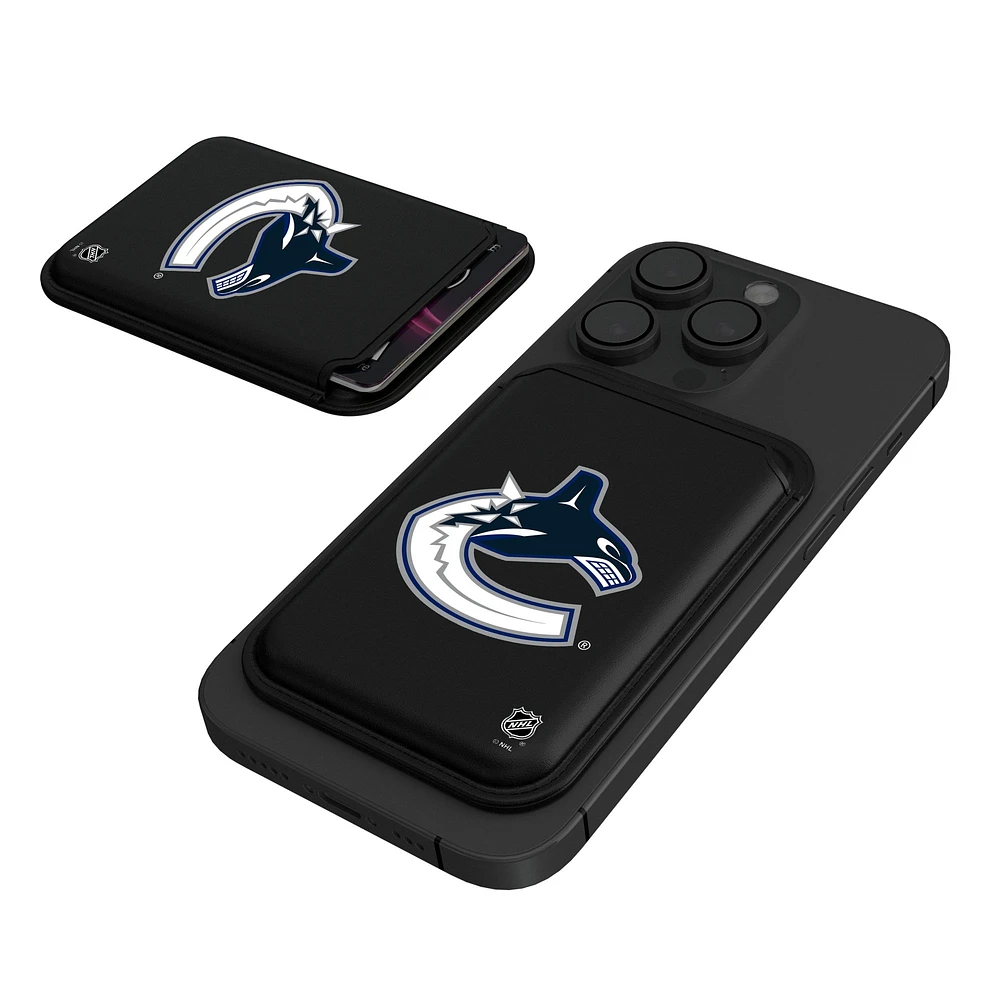 Keyscaper Black Vancouver Canucks Magnetic Credit Card Wallet
