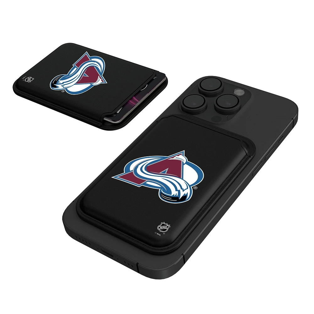Keyscaper Black Colorado Avalanche Magnetic Credit Card Wallet