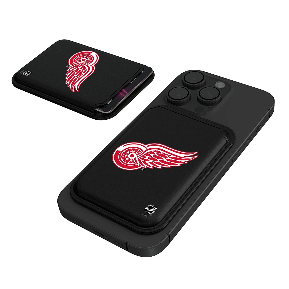 Keyscaper Black Detroit Red Wings Magnetic Credit Card Wallet