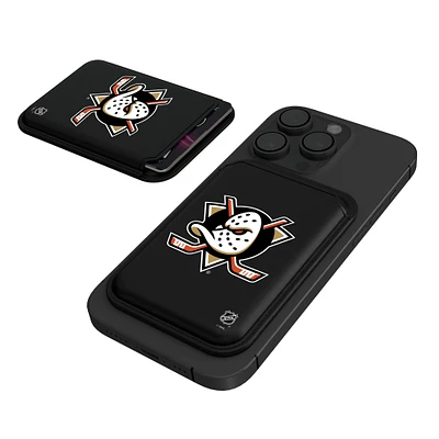 Keyscaper Black Anaheim Ducks Magnetic Credit Card Wallet