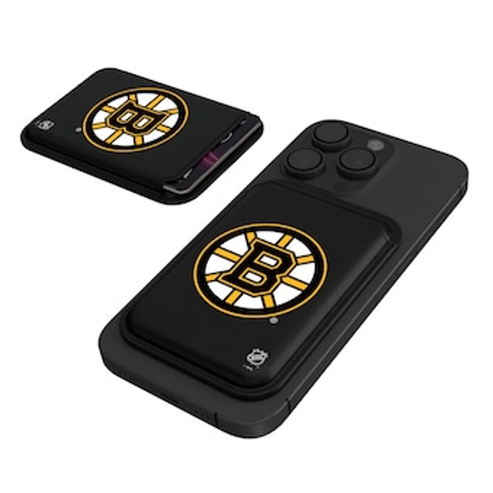 Keyscaper Black Boston Bruins Magnetic Credit Card Wallet