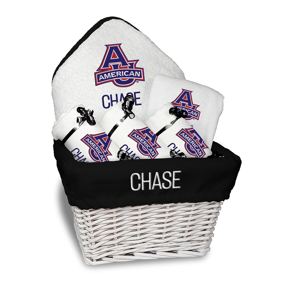 Chad & Jake American University Eagles Team Personalized Medium Gift Basket