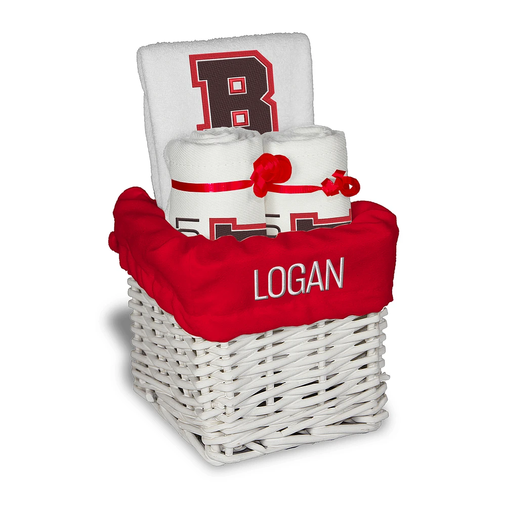 Chad & Jake Brown Bears Personalized Small Gift Basket