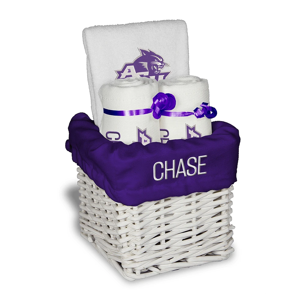 Chad & Jake Abilene Christian University Wildcats Personalized Small Gift Basket