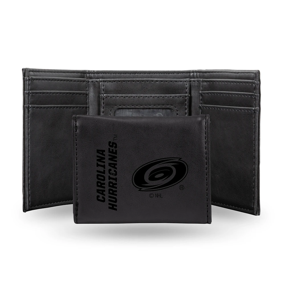 Carolina Hurricanes Laser Engraved Tri-Fold Wallet