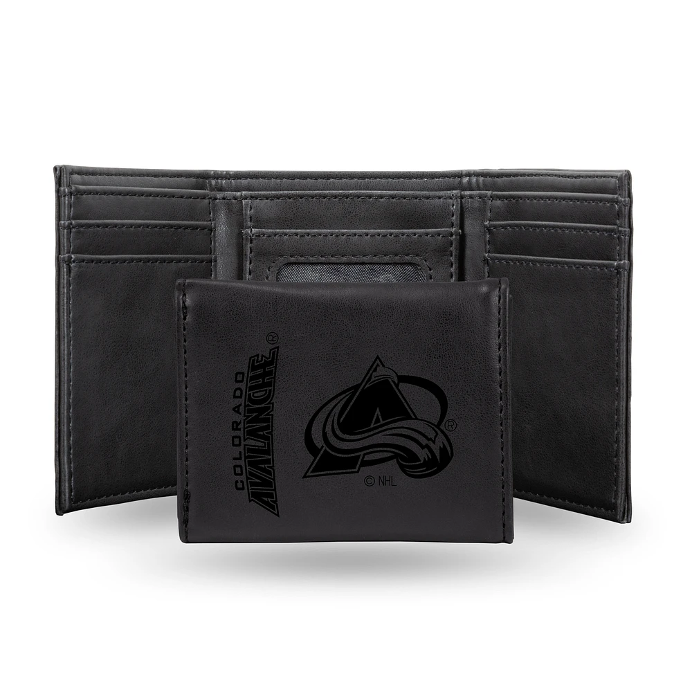 Colorado Avalanche Laser Engraved Tri-Fold Wallet