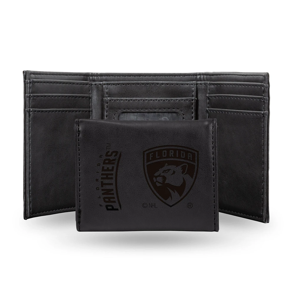 Florida Panthers Laser Engraved Tri-Fold Wallet