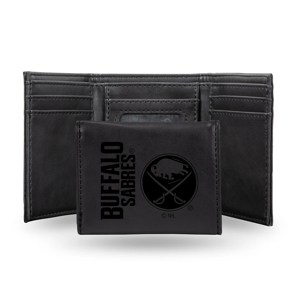Buffalo Sabres Laser Engraved Tri-Fold Wallet