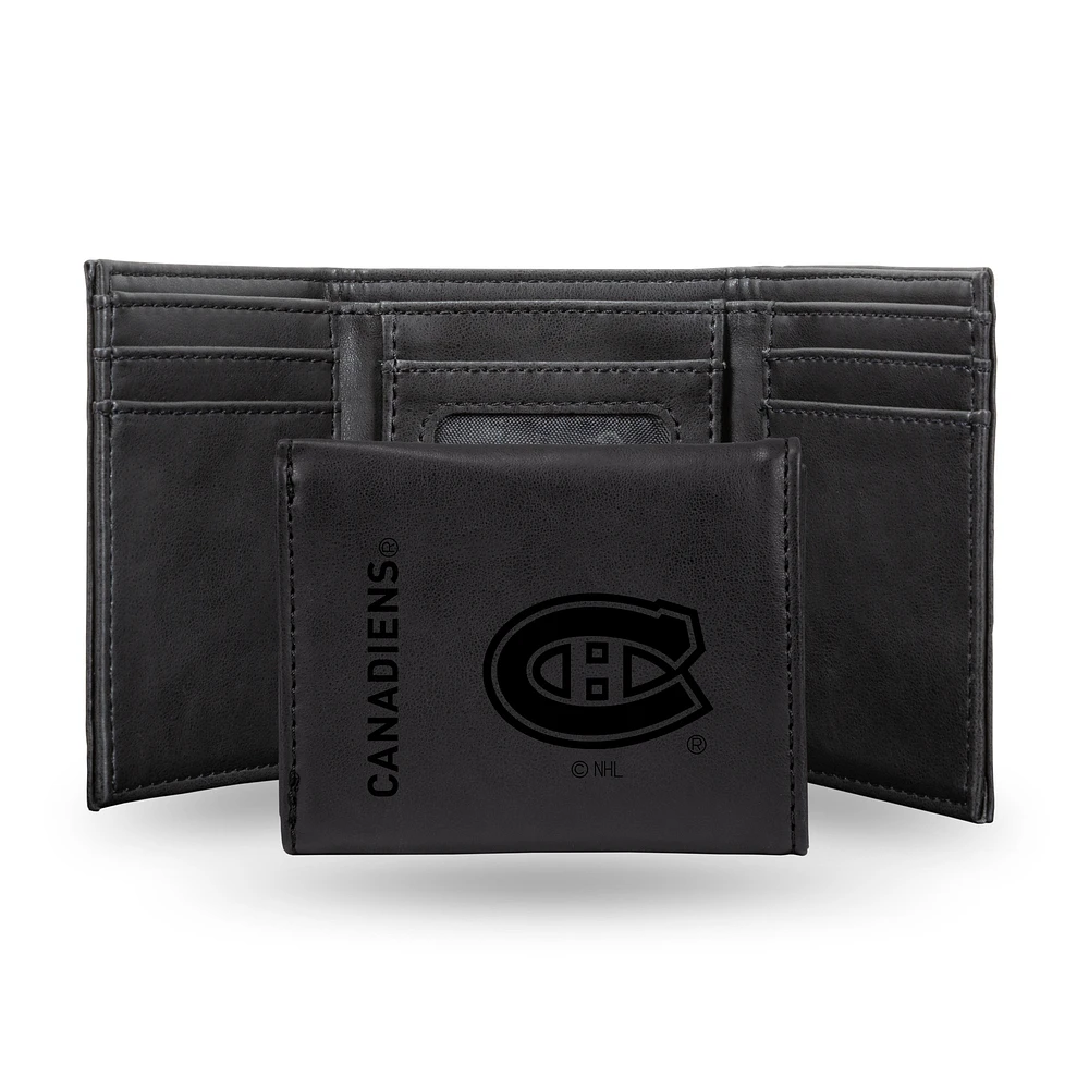 Montreal Canadiens Laser Engraved Tri-Fold Wallet