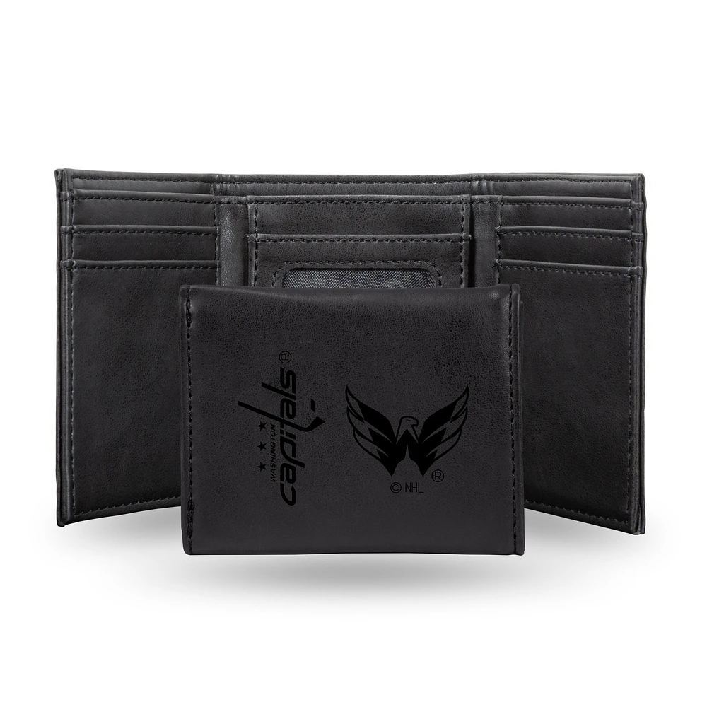 Washington Capitals Laser Engraved Tri-Fold Wallet