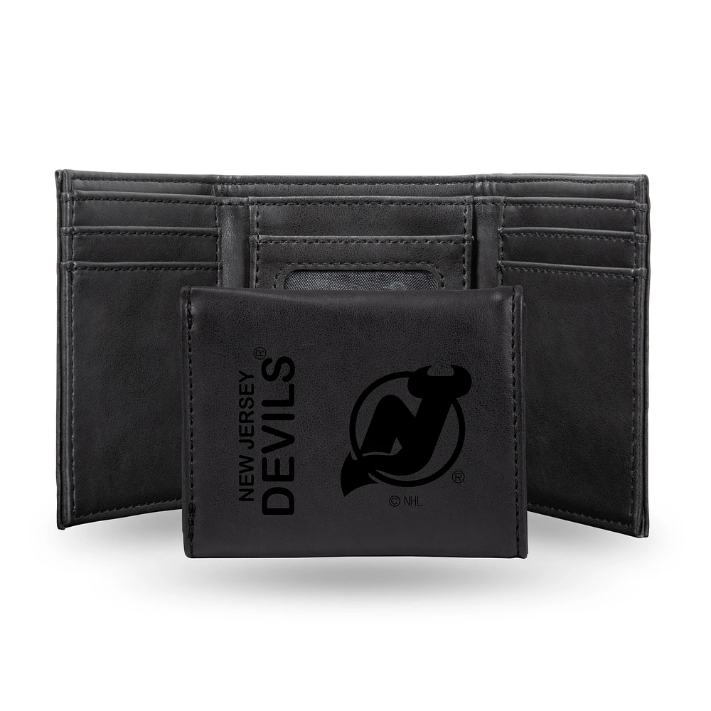 New Jersey Devils Laser Engraved Tri-Fold Wallet