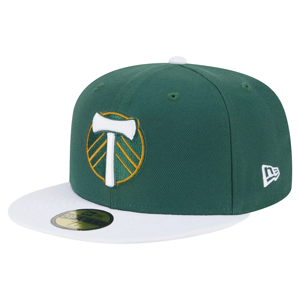 Men's New Era Green Portland Timbers 2025 Kickoff 59FIFTY Fitted Hat