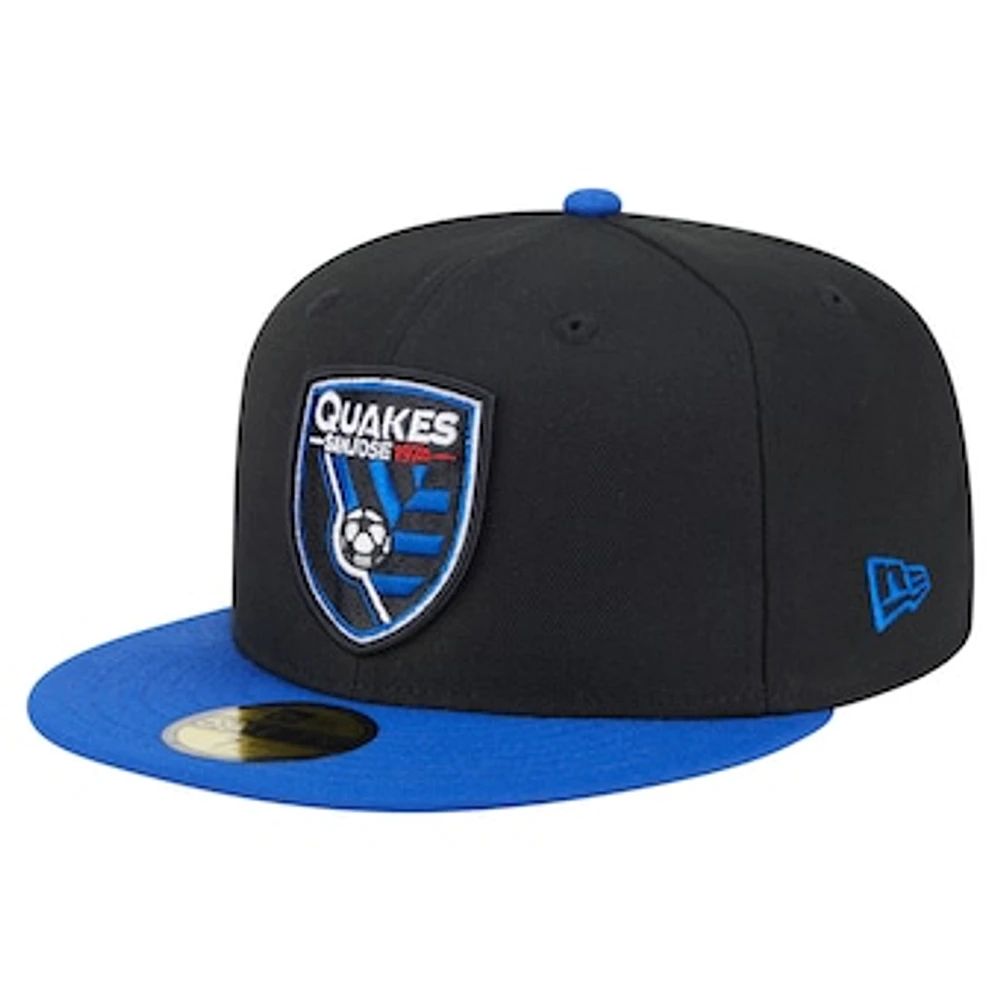 Men's New Era Black San Jose Earthquakes 2025 Kickoff 59FIFTY Fitted Hat