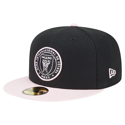 Men's New Era  Black Inter Miami CF 2025 Kickoff 59FIFTY Fitted Hat