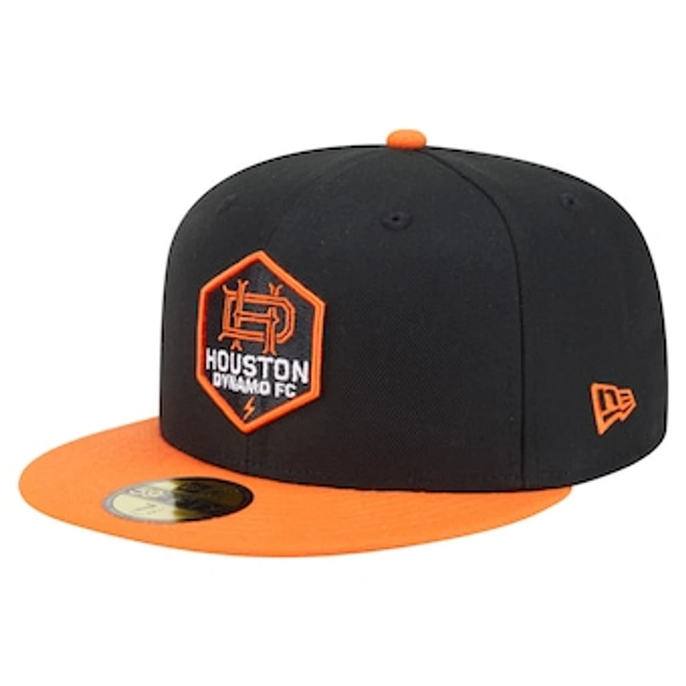 Men's New Era Black Houston Dynamo FC 2025 Kickoff 59FIFTY Fitted Hat