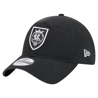 Men's New Era Black Real Salt Lake 2025 Kickoff 9TWENTY Adjustable Hat