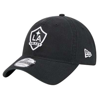 Men's New Era Black LA Galaxy 2025 Kickoff 9TWENTY Adjustable Hat
