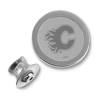 Calgary Flames NHL Silver Lapel Pin