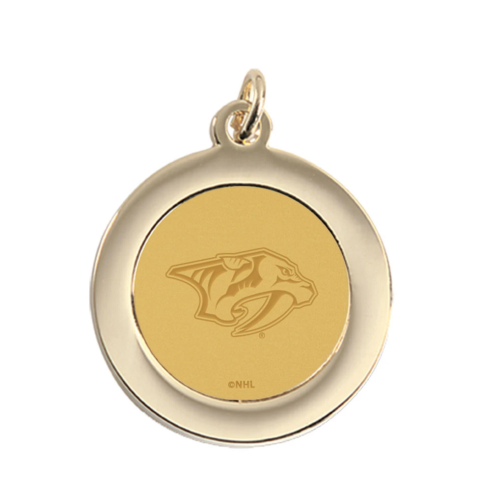 Nashville Predators Gold Pendant