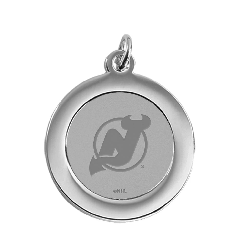 New Jersey Devils Silver Pendant