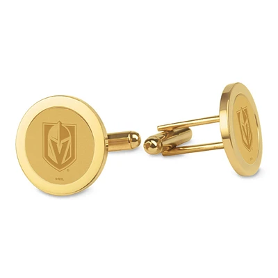 Vegas Golden Knights Gold Cufflinks